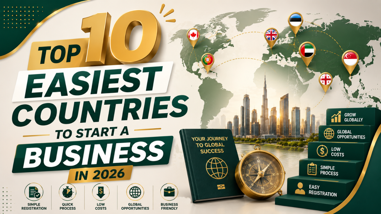 You are currently viewing Top 10 Easiest Countries to Start a Business in 2026