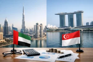 Read more about the article Corporate Tax UAE Versus Singapore for Founders
